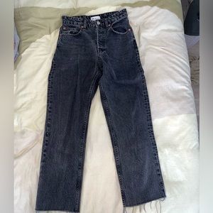 Grey wash zara jeans